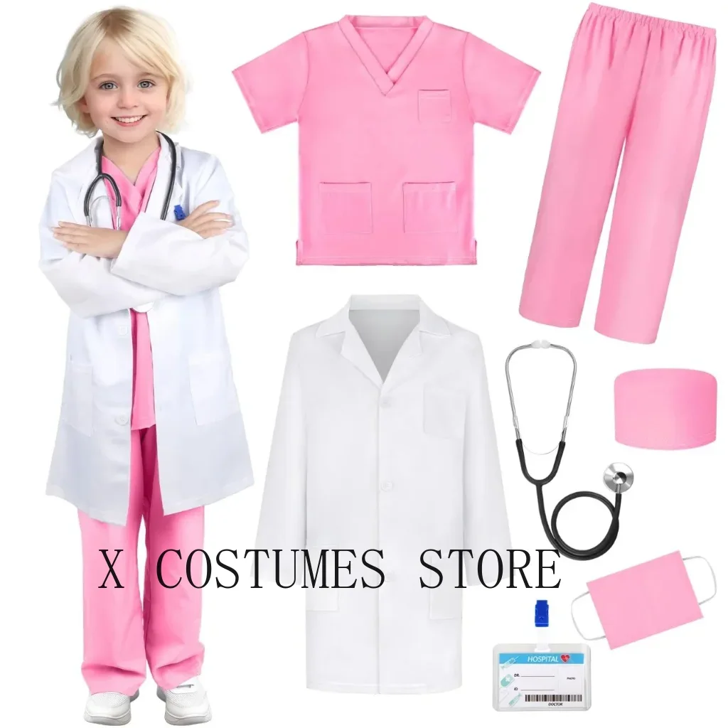 Kids’ Doctor & Nurse Costume – Medical Role-Play Outfit
