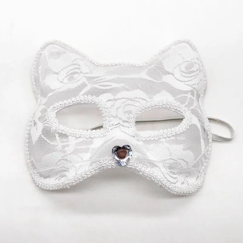 Women’s Lace Cat and Fox Masquerade Mask