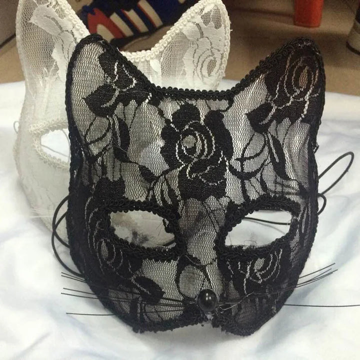 Women’s Lace Cat and Fox Masquerade Mask