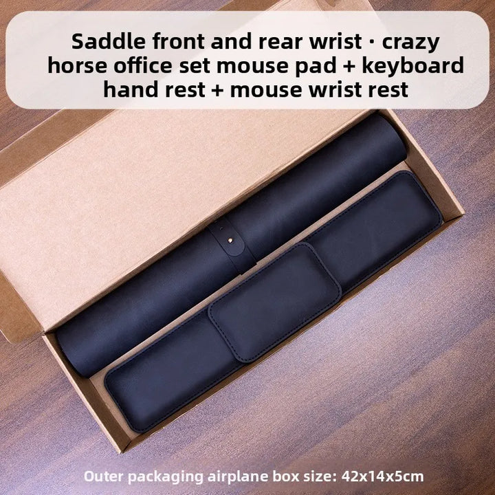 3-Piece Waterproof PU Desk Mat & Mouse Pad Set