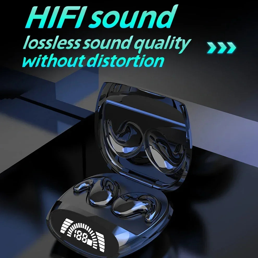 Ultra-Thin Bluetooth Sleep Earbuds with Digital Display