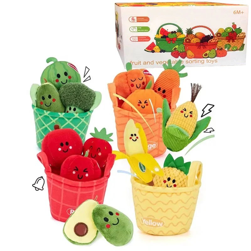 Soft Baby Beehive Toy with 5 Sensory Rattles for 6-12 Months