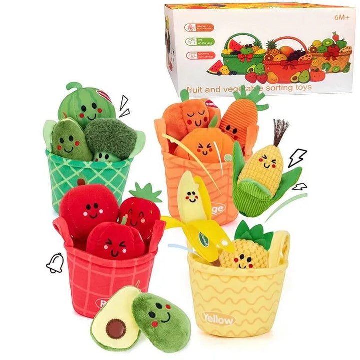 Soft Baby Beehive Toy with 5 Sensory Rattles for 6-12 Months