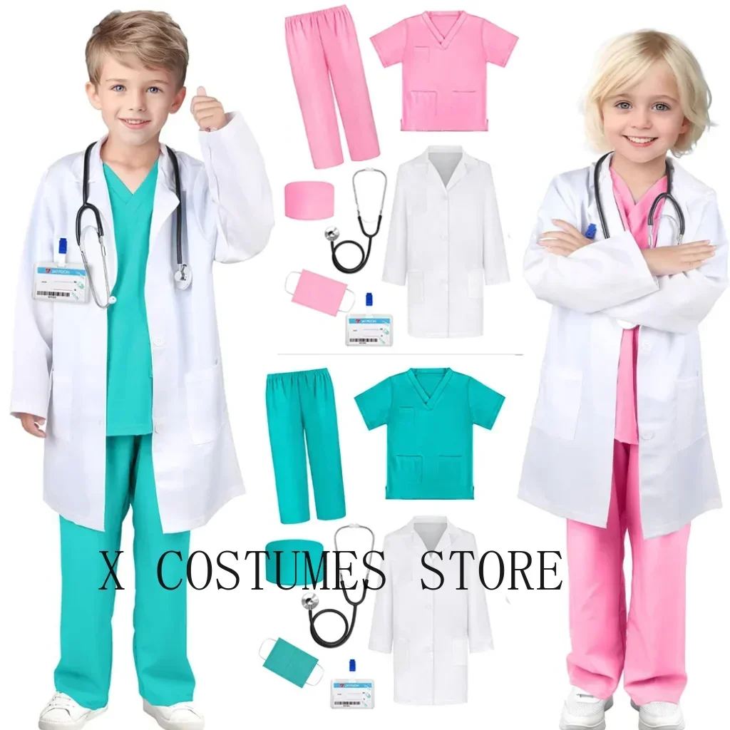 Kids’ Doctor & Nurse Costume – Medical Role-Play Outfit