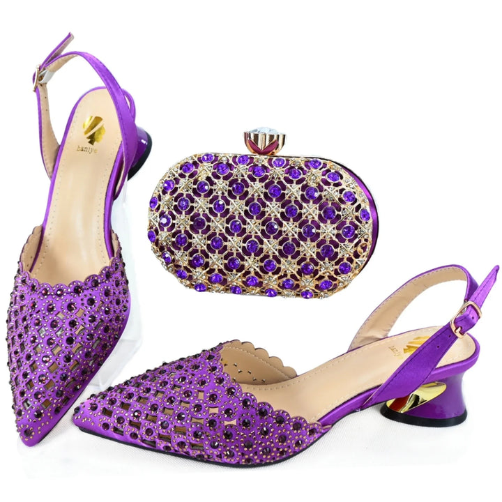 High Quality Style Ladies Shoes and Bags Set HAE1-7