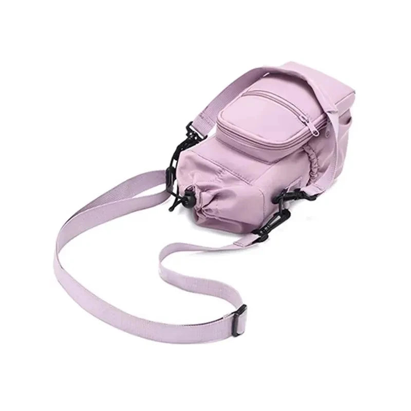 Portable Insulated Water Bottle Carrier Bag with Phone Pocket