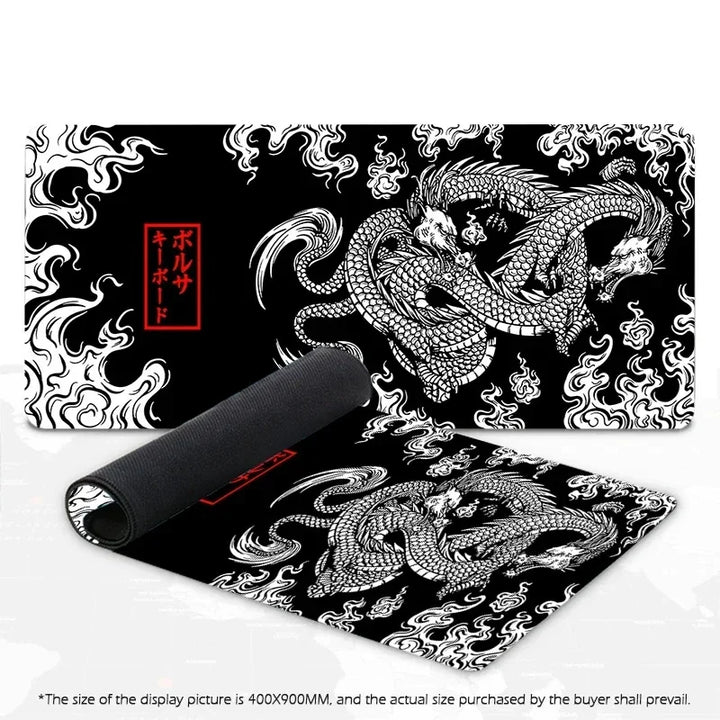Japanese Dragon XXL Gaming Mouse Pad – Anime Desk Mat