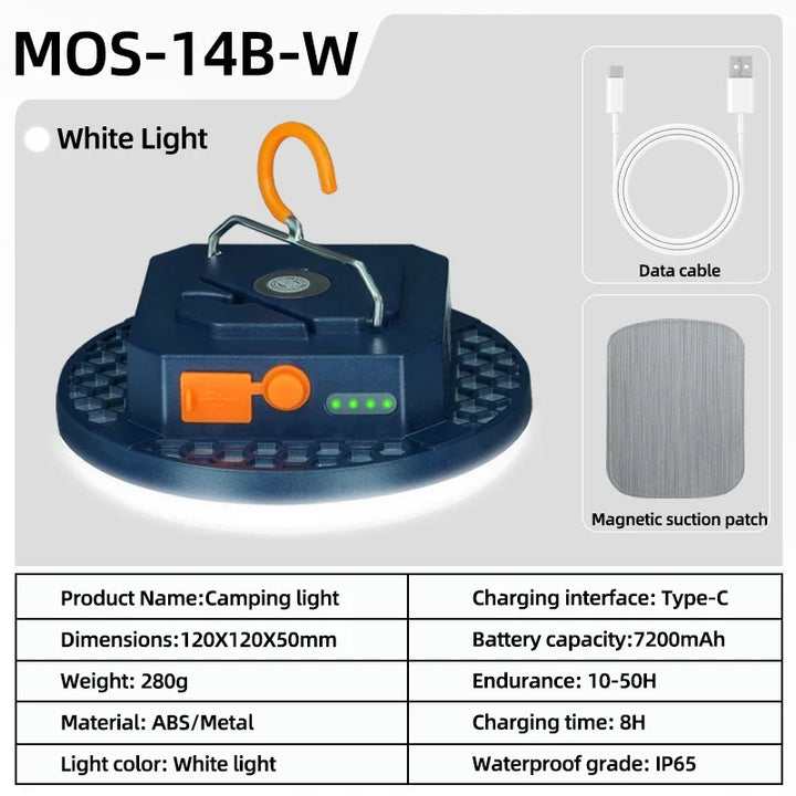 MOSLIGHTING Rechargeable Camping Lantern and Portable Flashlight