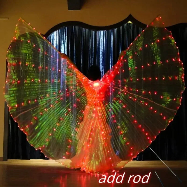 Women’s LED Colorful Butterfly Wings Dance Cape