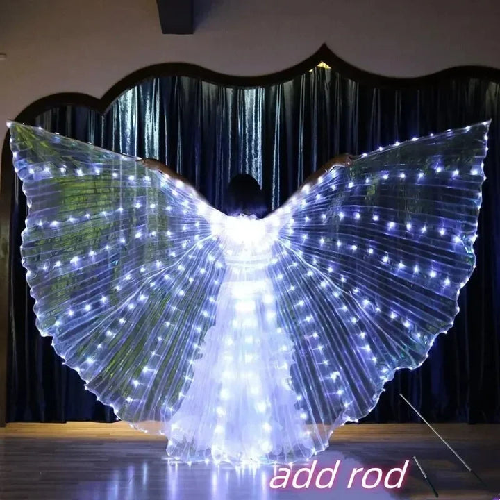Women’s LED Colorful Butterfly Wings Dance Cape