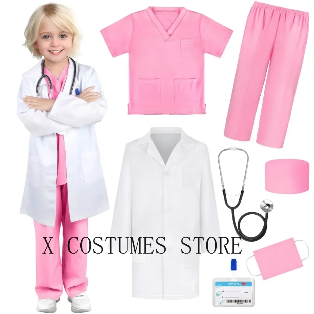 Kids’ Doctor & Nurse Costume – Medical Role-Play Outfit