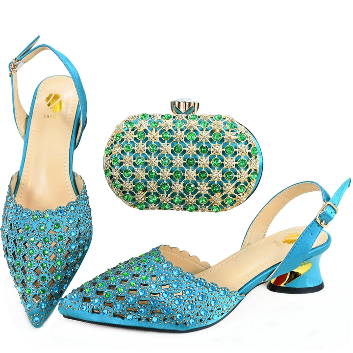 High Quality Style Ladies Shoes and Bags Set HAE1-7