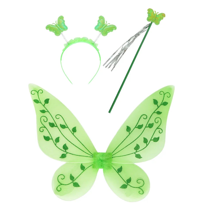 Girls’ Green Woodland Fairy Costume – Princess Dress