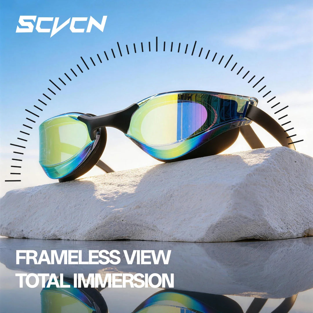 SCVCN Adult Anti-Fog UV400 Frameless Swimming Goggles