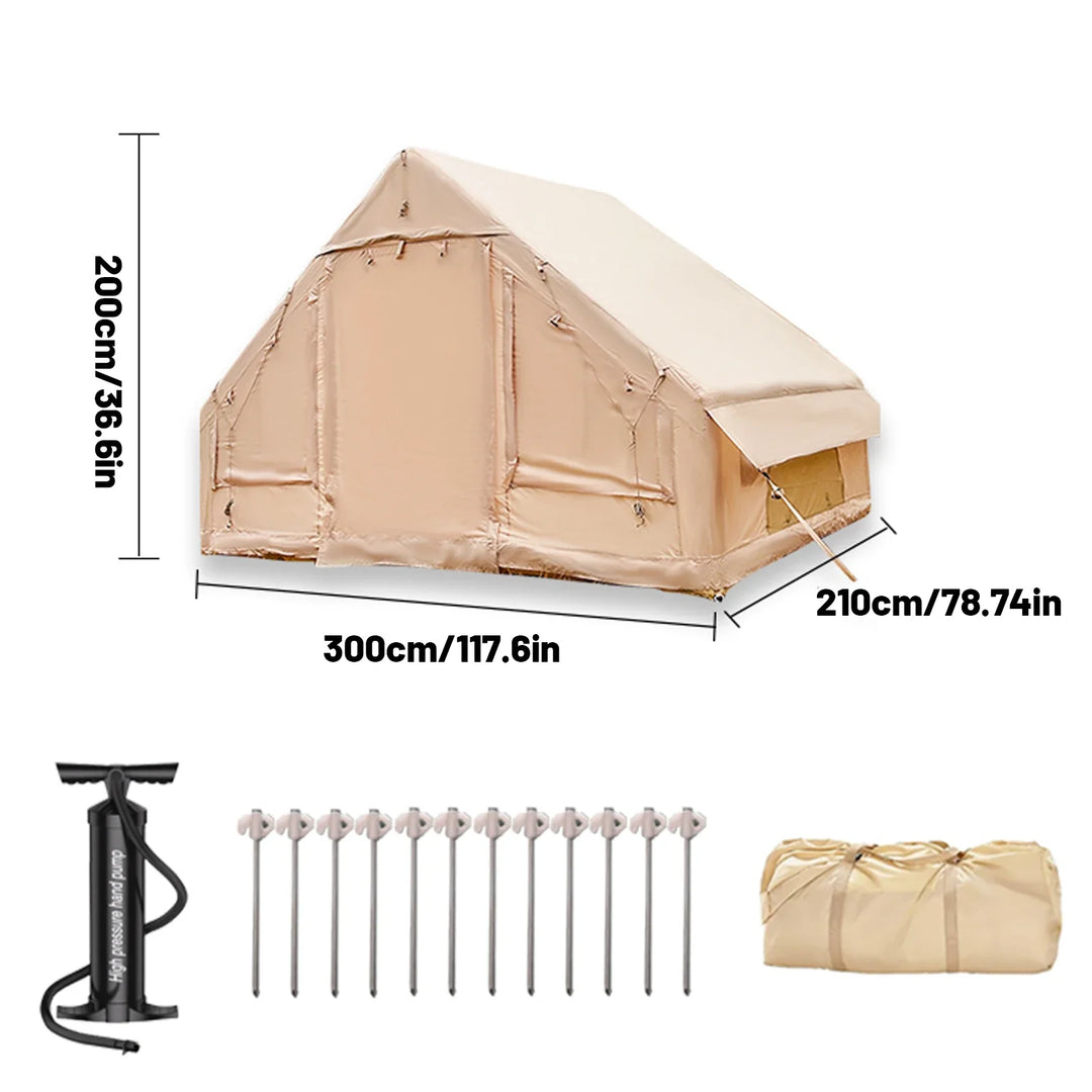PAKICETUS 4–8 Person Inflatable Water-Resistant Camping Tent
