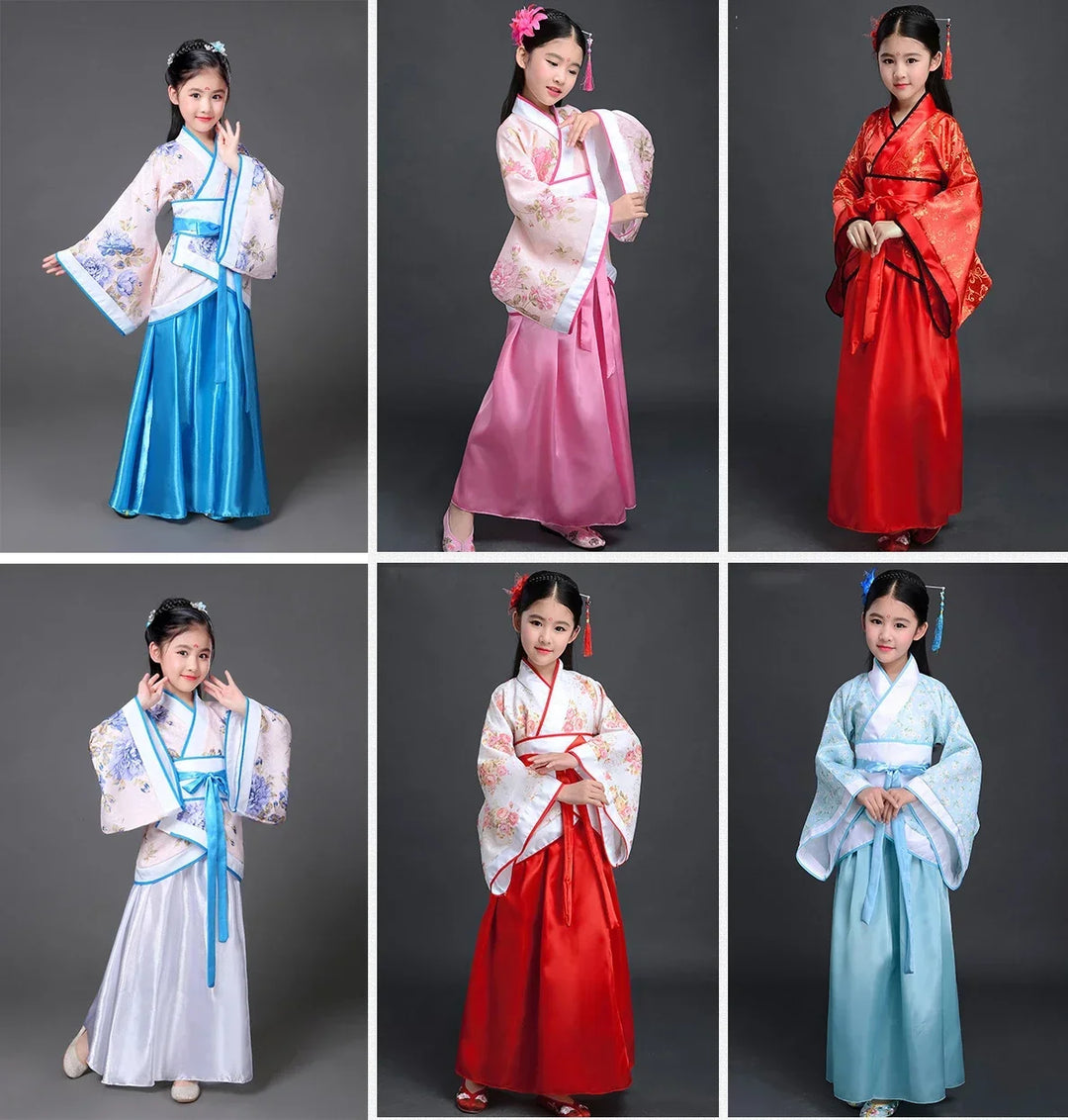 Girls’ Traditional Chinese-Inspired Dress Costume