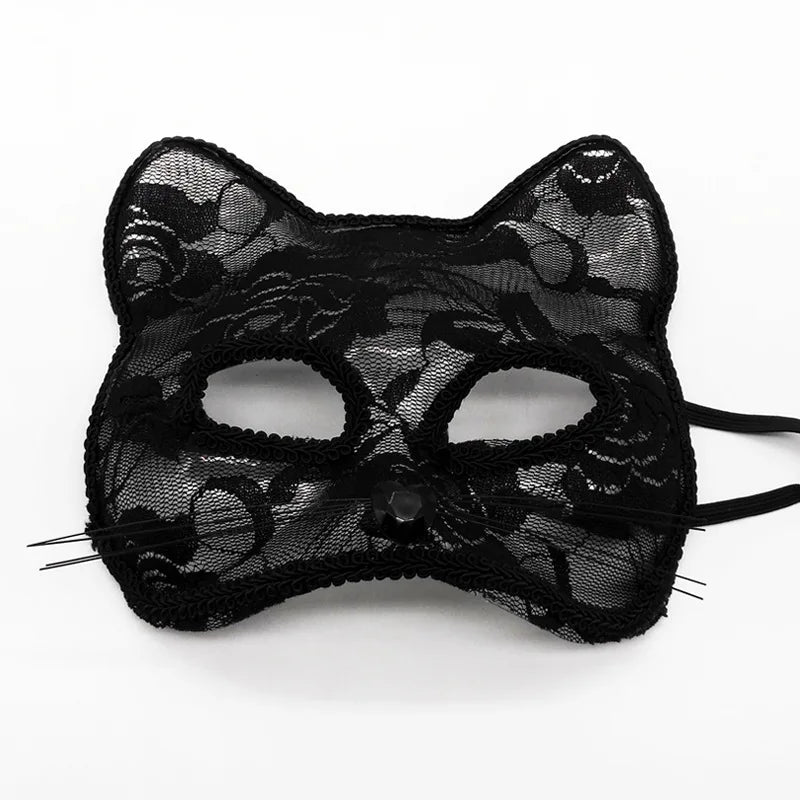 Women’s Lace Cat and Fox Masquerade Mask