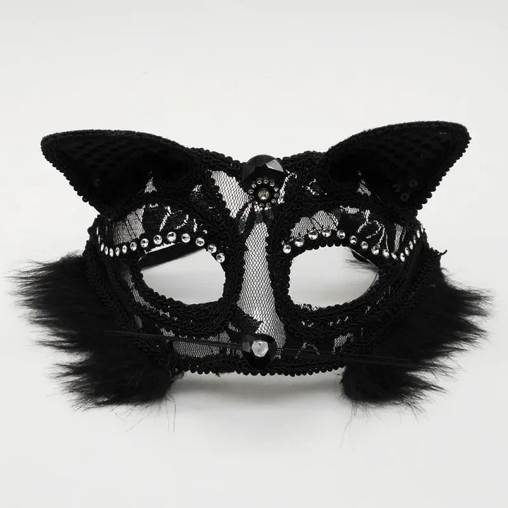 Women’s Lace Cat and Fox Masquerade Mask