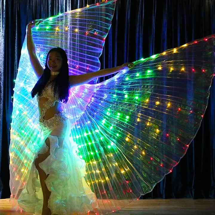 Women’s LED Colorful Butterfly Wings Dance Cape