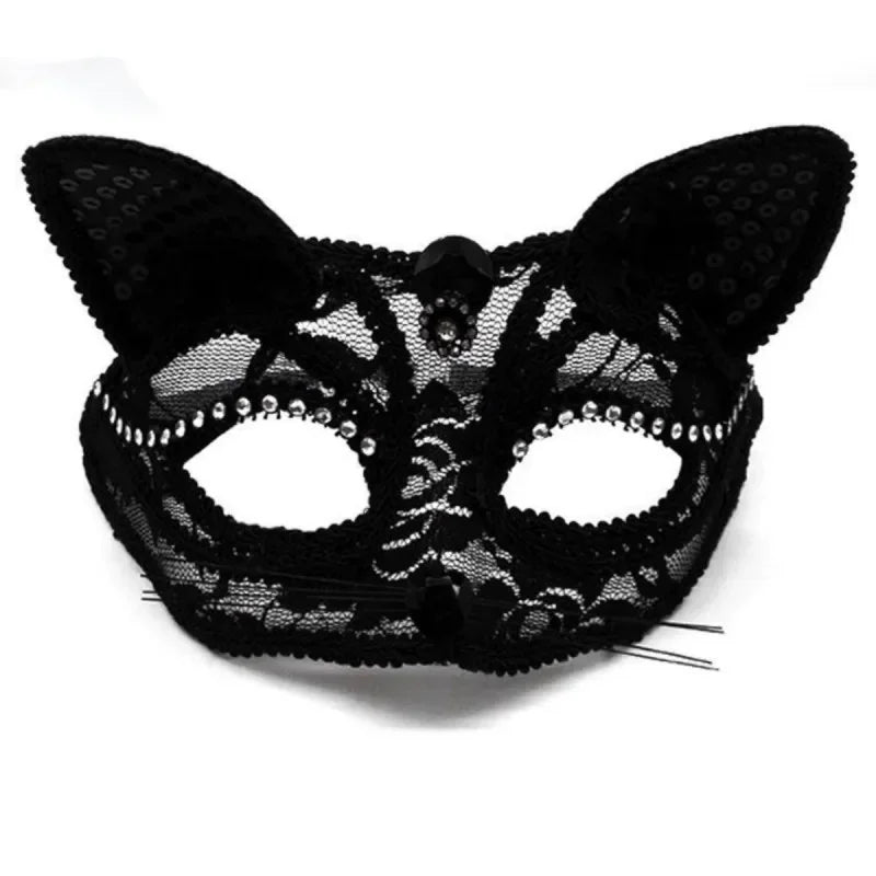 Women’s Lace Cat and Fox Masquerade Mask