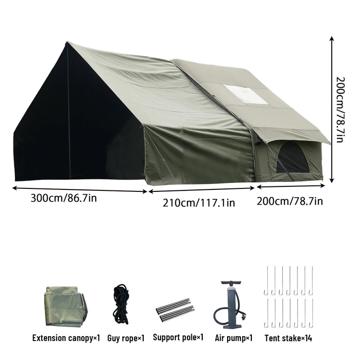 PAKICETUS 4–8 Person Inflatable Water-Resistant Camping Tent