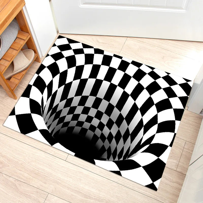 3D Crystal Velvet Non-Slip Doormat | Optical Illusion Entry Rug