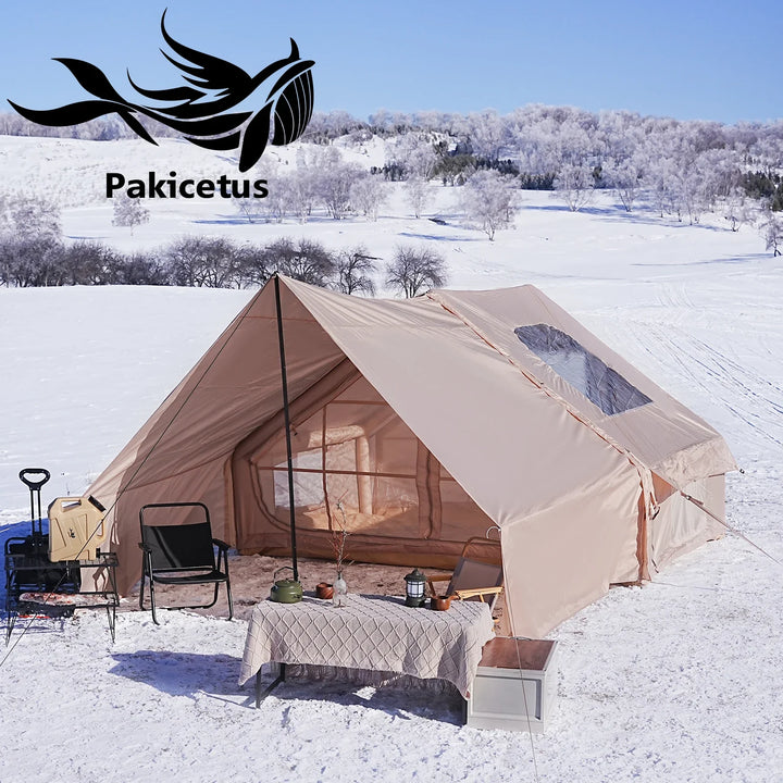 PAKICETUS 4–8 Person Inflatable Water-Resistant Camping Tent