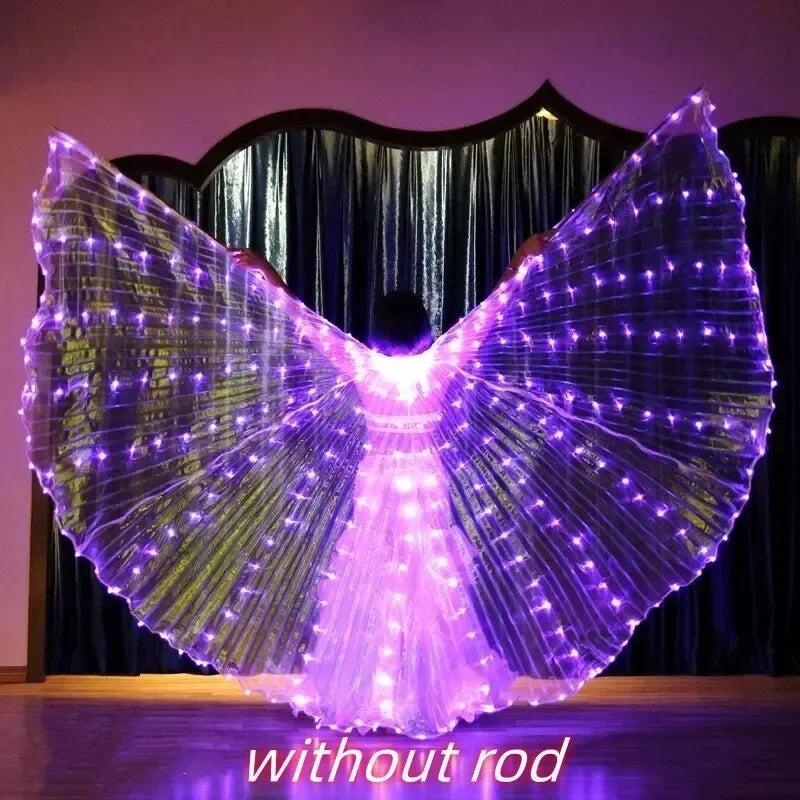 Women’s LED Colorful Butterfly Wings Dance Cape