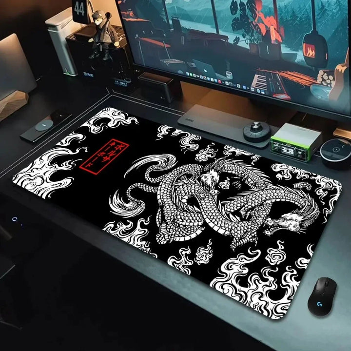 Japanese Dragon XXL Gaming Mouse Pad – Anime Desk Mat