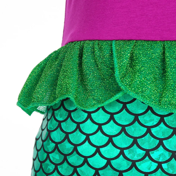 Kids’ Mermaid Princess Costume Dress – Cosplay Party Outfit