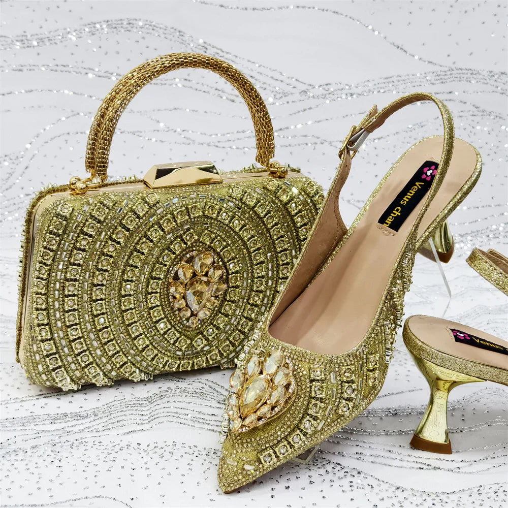 Italian Butterfly Wedding Shoes & Matching Bag Set EDS59 – Turquoise