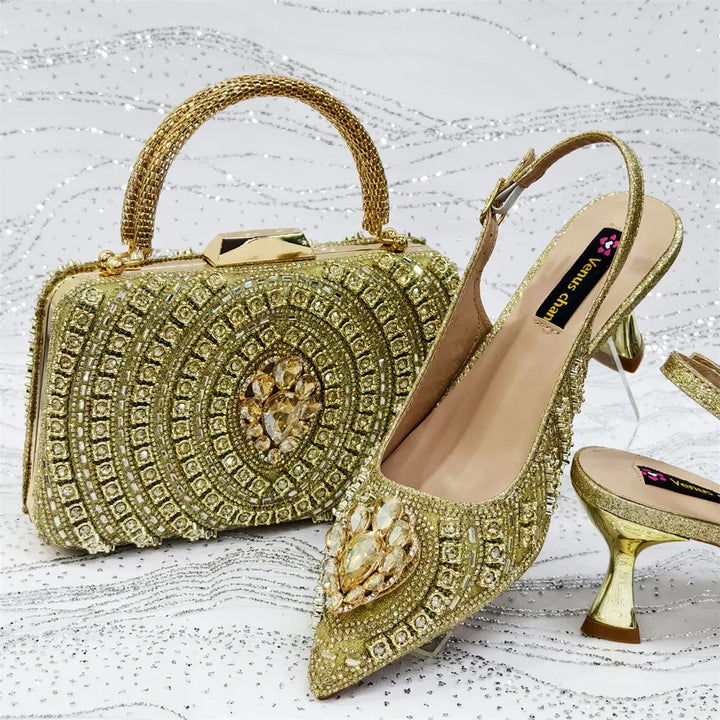 Italian Butterfly Wedding Shoes & Matching Bag Set EDS59 – Turquoise