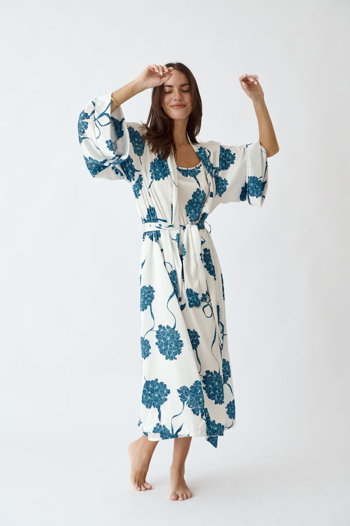 Washable Silk Kimono Robe – Blossom Luxury Loungewear