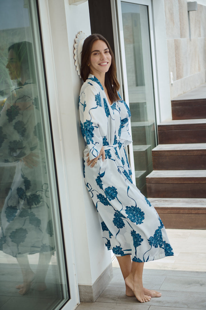 Washable Silk Kimono Robe – Blossom Luxury Loungewear