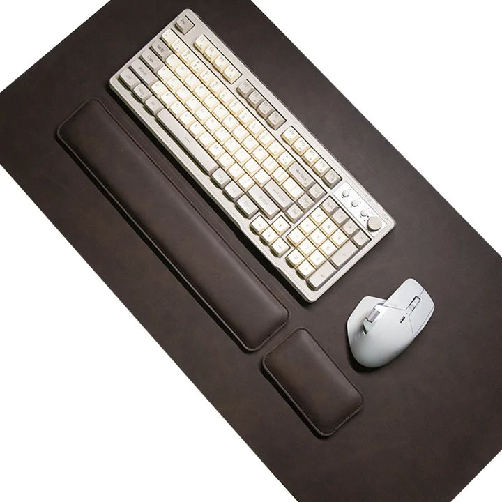 3-Piece Waterproof PU Desk Mat & Mouse Pad Set