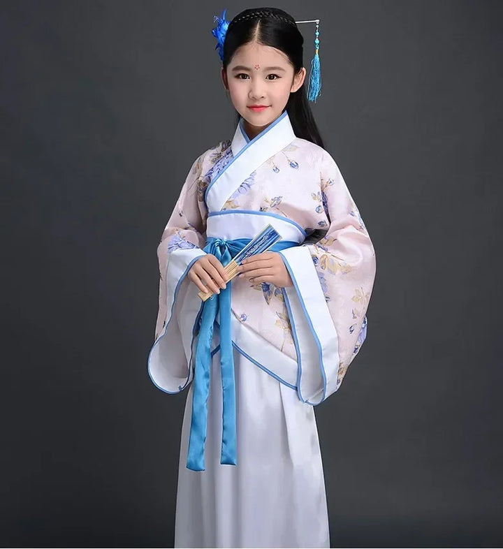 Girls’ Traditional Chinese-Inspired Dress Costume
