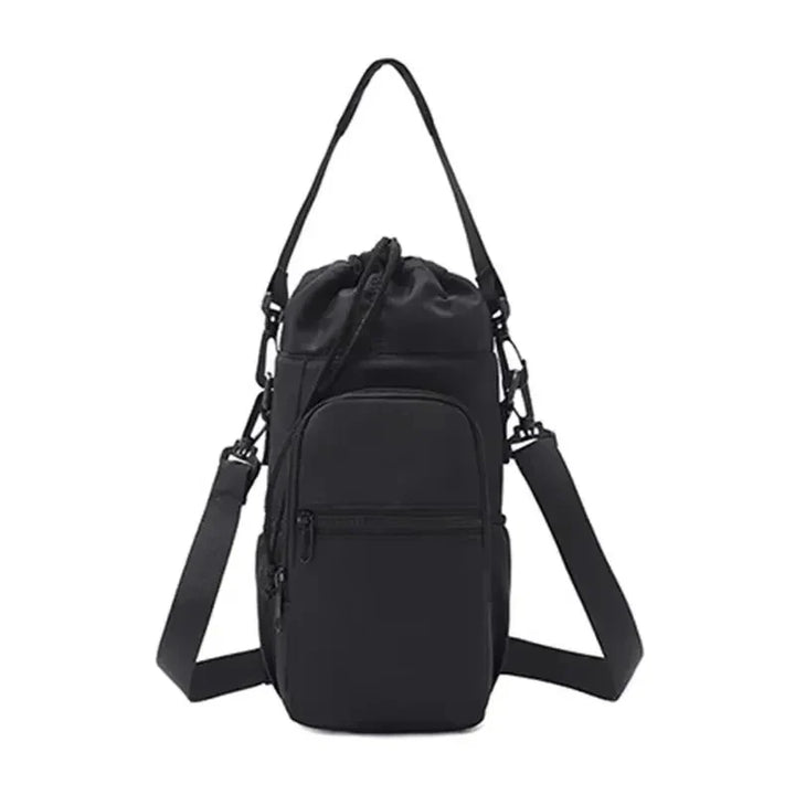 Portable Insulated Water Bottle Carrier Bag with Phone Pocket