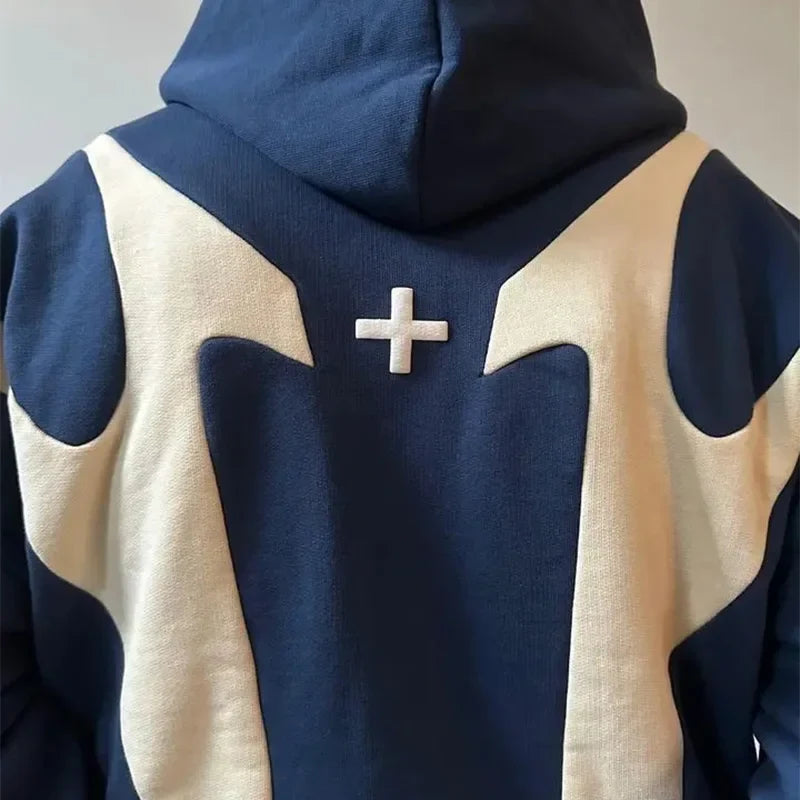 Graphic Zip-Up Hoodie – Y2K Harajuku Streetwear