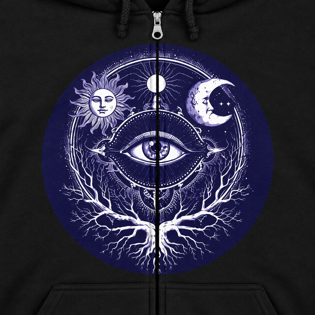 Sacred Eye - Unisex Heavy Blend™ Full Zip Hooded Sweatshirt