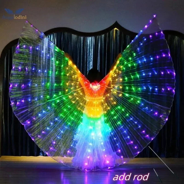 Women’s LED Colorful Butterfly Wings Dance Cape