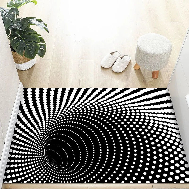 3D Crystal Velvet Non-Slip Doormat | Optical Illusion Entry Rug