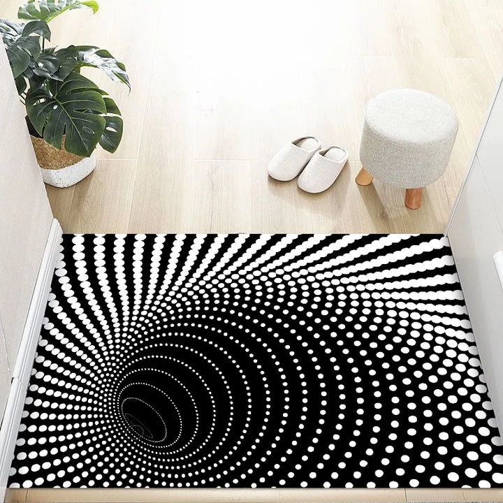 3D Crystal Velvet Non-Slip Doormat | Optical Illusion Entry Rug