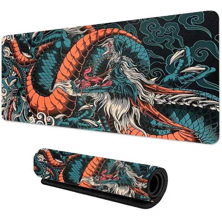 Japanese Dragon XXL Gaming Mouse Pad – Anime Desk Mat