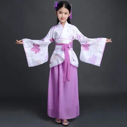 Girls’ Traditional Chinese-Inspired Dress Costume