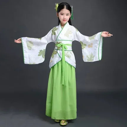 Girls’ Traditional Chinese-Inspired Dress Costume