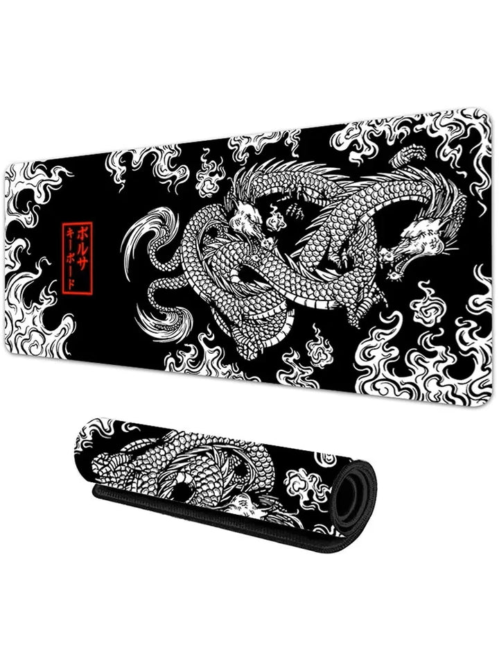 Japanese Dragon XXL Gaming Mouse Pad – Anime Desk Mat