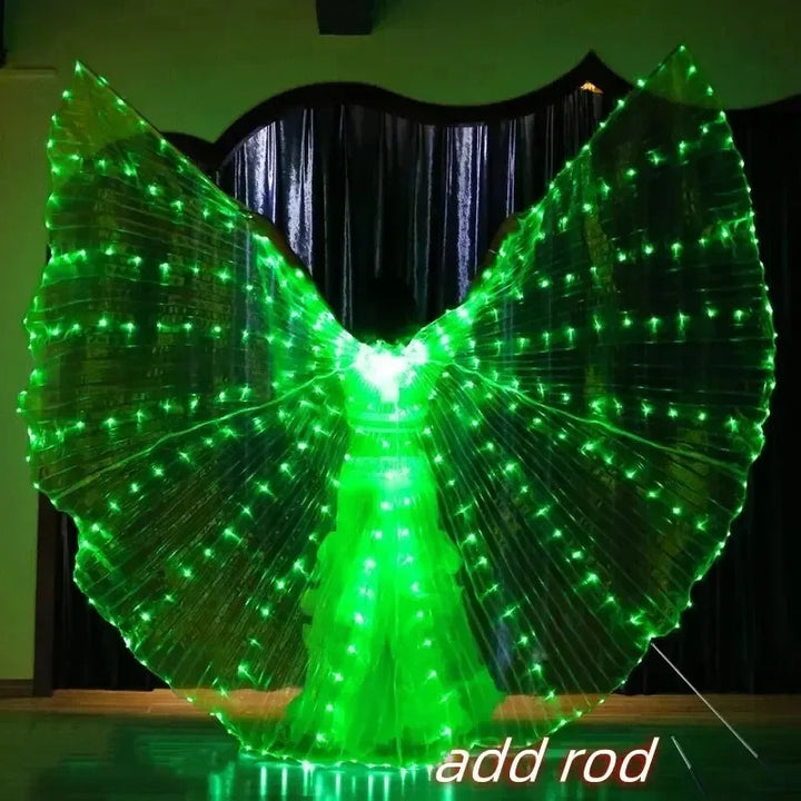 Women’s LED Colorful Butterfly Wings Dance Cape