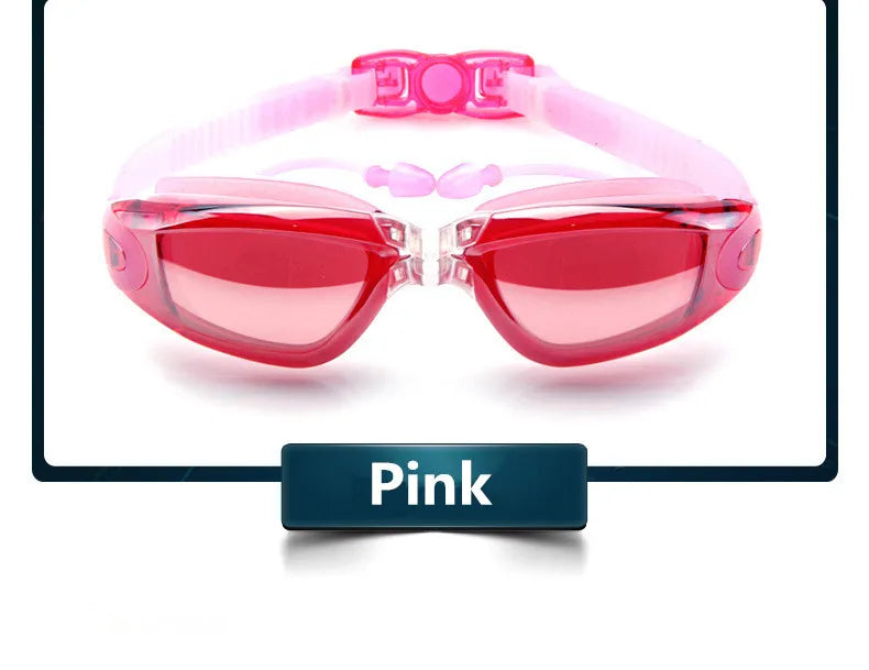 Professional Swimming Goggles Anti-Fog Waterproof Silicone Swim Glasses for Adults