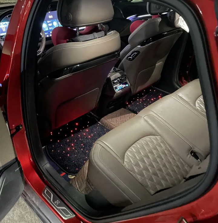 Starlight Fiber Optic Car Floor Mats | LED Galaxy Floor Mat Set