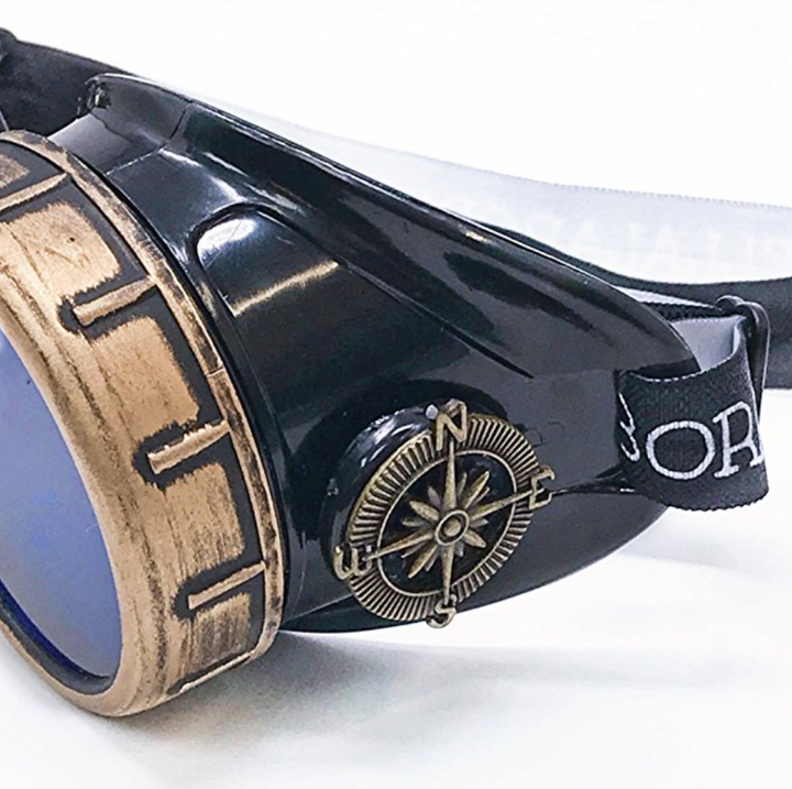 Handmade Victorian Steampunk Goggles  – Multiple Lens Colors